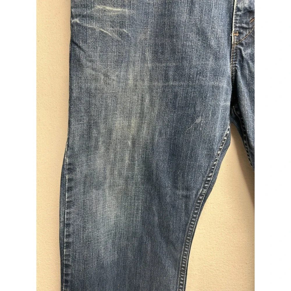 Y2K Levi's SilverTab True Boot Men's Blue Faded Distressed Denim Jeans 38x30